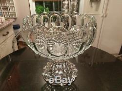 Uber Rare Possible Prototype Pressed Glass Punch Bowl on Base