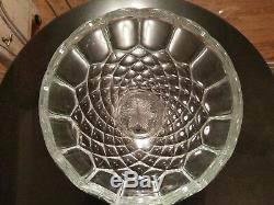 Uber Rare Possible Prototype Pressed Glass Punch Bowl on Base