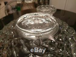 Uber Rare Possible Prototype Pressed Glass Punch Bowl on Base