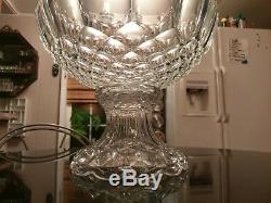 Uber Rare Possible Prototype Pressed Glass Punch Bowl on Base