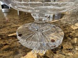 Unique American Brilliant D=10 L=9 Punch Bowl on Stand Hoare Rockwood pattern
