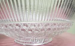 VINTAGE 1910 Manhattan E. A. P. G Bullseye Pressed Glass Huge Punch Bowl HTF