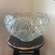 VINTAGE LE SMITH GLASS DAISY & HOBSTAR BUTTON PUNCH BOWL With 24 CUPS