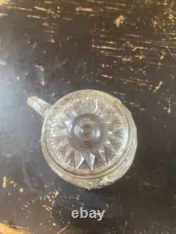 VINTAGE LE SMITH GLASS DAISY & HOBSTAR BUTTON PUNCH BOWL With 24 CUPS VINTAGE LE SMITH GLASS DAISY & HOBSTAR BUTTON PUNCH BOWL With 24 CUPS