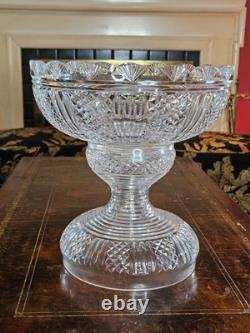 VINTAGE Waterford Crystal 2 Piece Punch Bowl 11 Ireland