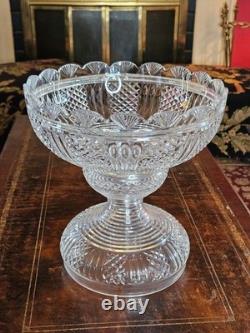 VINTAGE Waterford Crystal 2 Piece Punch Bowl 11 Ireland