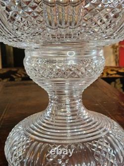VINTAGE Waterford Crystal 2 Piece Punch Bowl 11 Ireland