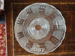 VINTAGE Waterford Crystal 2 Piece Punch Bowl 11 Ireland