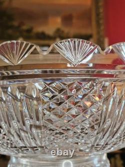 VINTAGE Waterford Crystal 2 Piece Punch Bowl 11 Ireland