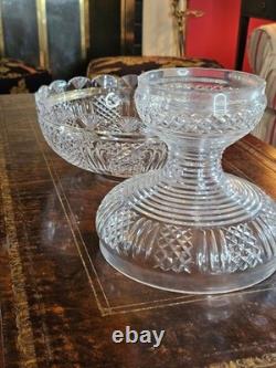 VINTAGE Waterford Crystal 2 Piece Punch Bowl 11 Ireland