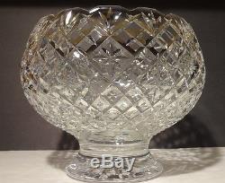 VINTAGE Waterford Crystal HERITAGE Master Cutter Footed Punch Bowl 10