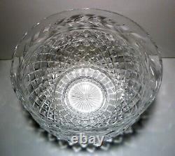 VINTAGE Waterford Crystal MASTER CUTTER Massive Punch Bowl & Cup 10 piece set