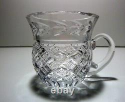 VINTAGE Waterford Crystal MASTER CUTTER Massive Punch Bowl & Cup 10 piece set