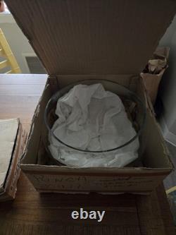 VTG 50's'Stardust' Crystal Punch Set 13pcs by CG QUARTEX In Original Boxes New