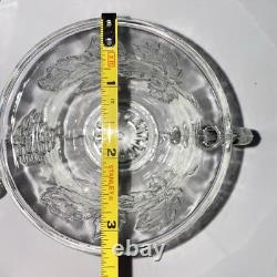 VTG 7qt Indiana Glass PRINCESS CRYSTAL Punch Bowl 11 Cups 22 Hooks 1 Ladle READ