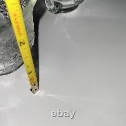 VTG 7qt Indiana Glass PRINCESS CRYSTAL Punch Bowl 11 Cups 22 Hooks 1 Ladle READ