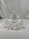 VTG Crystal Glass Aderia Adelex Ears of Wheat Etched Punch Bowl & 12 Glasses REA