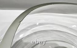 VTG Hand Blown Crystal PUNCH BOWL by Moderno Riekes Crisa-#7050 1 Piece