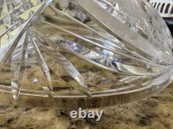VTG Lead Crystal Punch Bowl With Lid Handcut