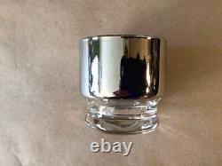 VTG MCM DOROTHY THORPE SILVER FADE PUNCH BOWL SET with 12 (6ozs) CUPS CADDY VGC