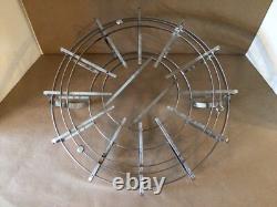 VTG MCM DOROTHY THORPE SILVER FADE PUNCH BOWL SET with 12 (6ozs) CUPS CADDY VGC