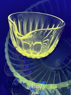 VTG MCM Manganese Duncan & Miller Radiance Punch Bowl Underplate Ladle & 12 Cups