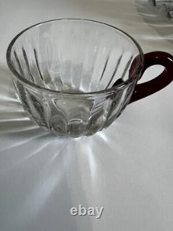 VTG MCM Manganese Duncan & Miller Radiance Punch Bowl Underplate Ladle & 12 Cups