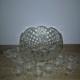 VTG Mid Century L E Smith Daisy & Button Saw Edge Glass Punch Bowl Set of 12 Cups