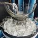 VTG PITMAN-DREITZER 15pc Punch Bowl Ornate Stand, Ladle, 12 Cups