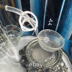 VTG PITMAN-DREITZER 15pc Punch Bowl Ornate Stand, Ladle, 12 Cups