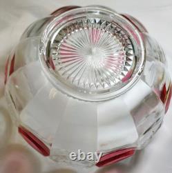VTG TIFFIN Moon and Stars Pattern Glass PUNCH BOWL Set Ladle-12 cups-Glass Tray