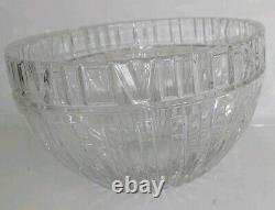 VTG Tiffany & Co Crystal Atlas Punch Bowl 10 Diameter With Roman Numerals