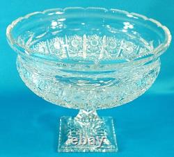 Very Rare Dresden Crystal Compote Centerpiece/Punch Bowl 11 3/4 D Germany Very Rare Dresden Crystal Compote Centerpiece/Punch Bowl 11 3/4 D Germany