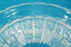 Very Rare Dresden Crystal Compote Centerpiece/Punch Bowl 11 3/4 D Germany