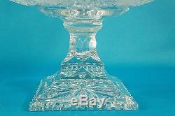 Very Rare Dresden Crystal Compote Centerpiece/Punch Bowl 11 3/4 D Germany