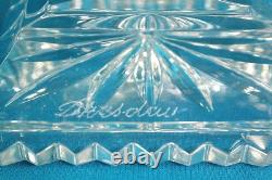 Very Rare Dresden Crystal Compote Centerpiece/Punch Bowl 11 3/4 D Germany