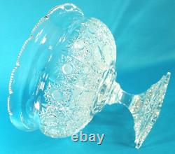 Very Rare Dresden Crystal Compote Centerpiece/Punch Bowl 11 3/4 D Germany
