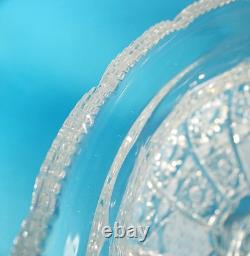 Very Rare Dresden Crystal Compote Centerpiece/Punch Bowl 11 3/4 D Germany