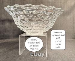 Very Scarce-fostoria American-14 Punch Bowl (old)-1915-1982