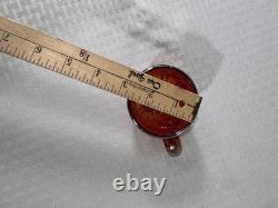 Vintage 10 Piece Indiana Carnival Glass Sunset Red Heirloom Punch Set