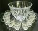 Vintage (11) Piece Gorham Lady Anne Crystal Punch Bowl Set Excellent Condition