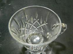 Vintage (11) Piece Gorham Lady Anne Crystal Punch Bowl Set Excellent Condition