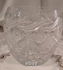 Vintage 13.5 Polish Crystal Lidded Punch Bowl with Ladle-One of a kind piece