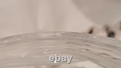 Vintage 13.5 Polish Crystal Lidded Punch Bowl with Ladle-One of a kind piece