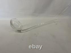 Vintage 14 PC Hand Blown Crystal Moderno Riekes Crisa Punch Bowl Set withLadle