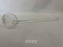 Vintage 14 PC Hand Blown Crystal Moderno Riekes Crisa Punch Bowl Set withLadle