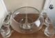 Vintage 14 PC Hand Blown Crystal Riekes Crisa Punch Bowl Set W Original Box