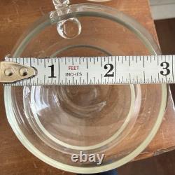 Vintage 14 PC Hand Blown Crystal Riekes Crisa Punch Bowl Set W Original Box