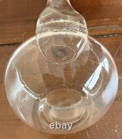 Vintage 14 PC Hand Blown Crystal Riekes Crisa Punch Bowl Set W Original Box