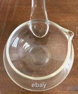 Vintage 14 PC Hand Blown Crystal Riekes Crisa Punch Bowl Set W Original Box